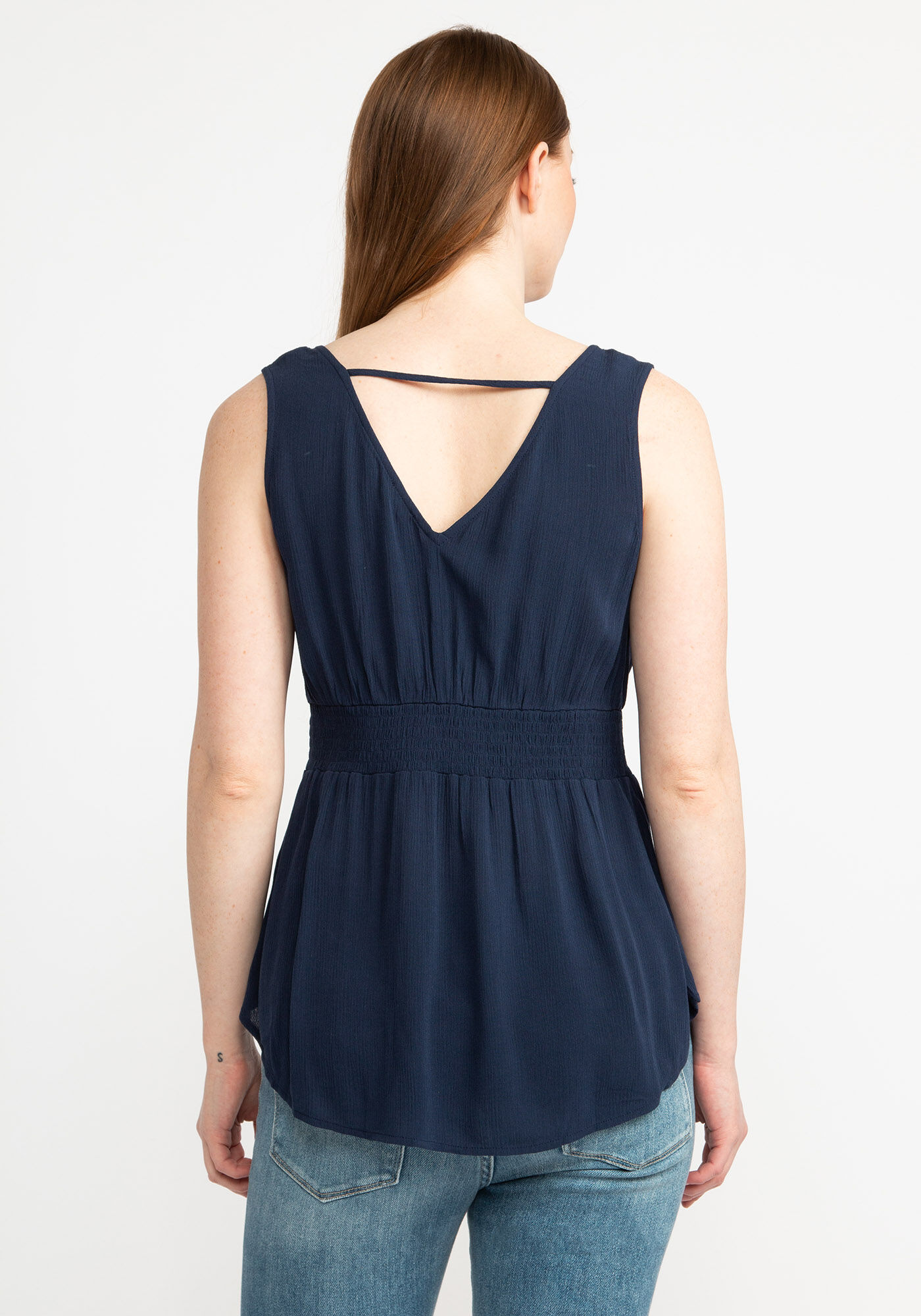 marion v-neck sleeveless blouse Image 2