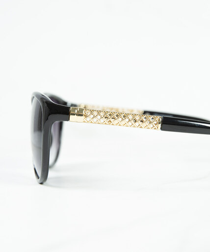 black cateye sunglasses Image 2