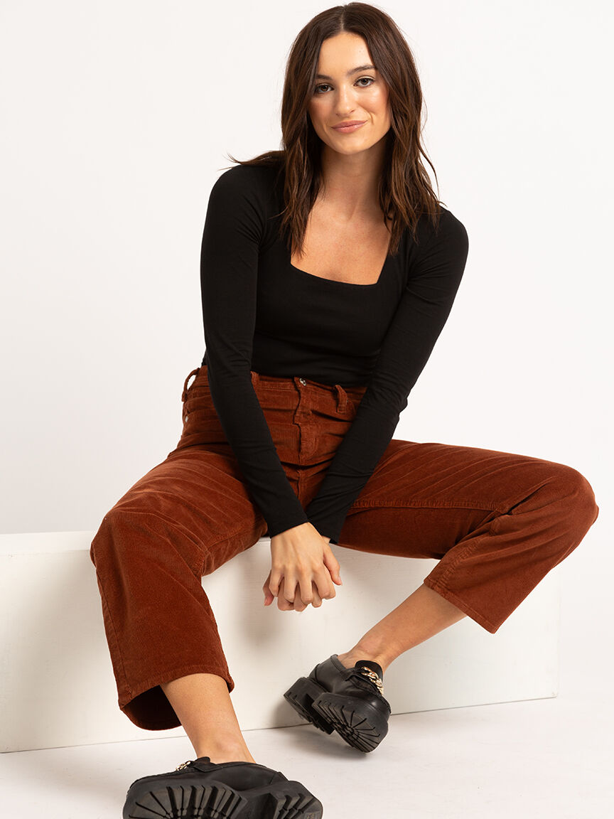 highly desirable corduroy straight jean Image 1