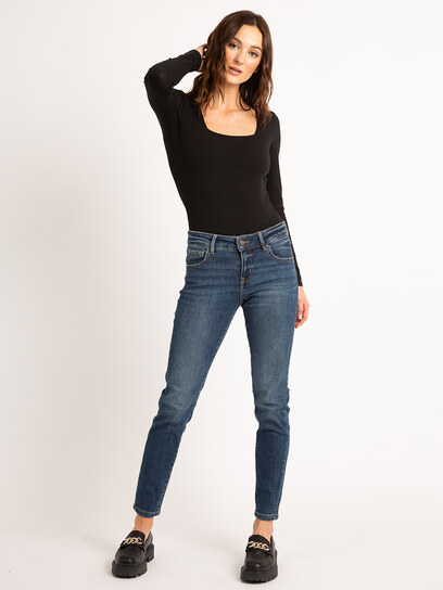 mid rise skinny jeans