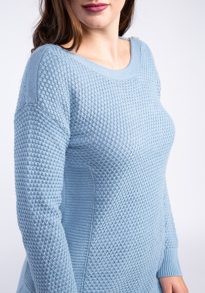 mikayla button shoulder popover sweater Image 4