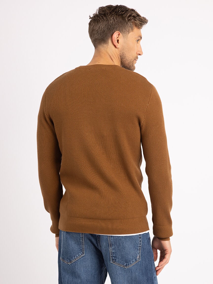austin waffle stitch crewneck Image 3