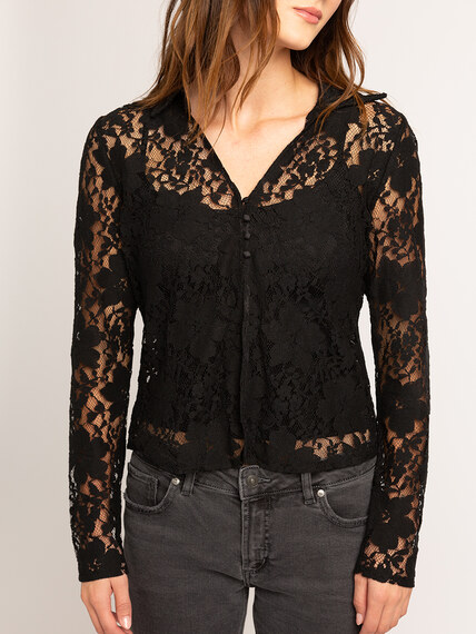 jaylyn lace button front with detachable cami  Image 5