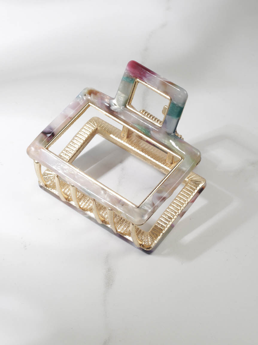 metal square claw clip Image 1