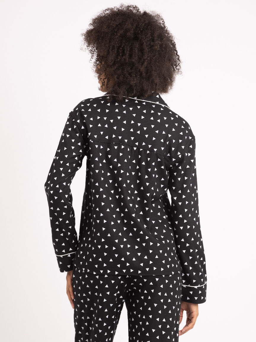 emelie flannel lounge top Image 3