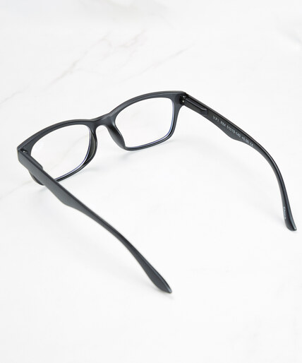 black frame blue light protection glasses Image 4