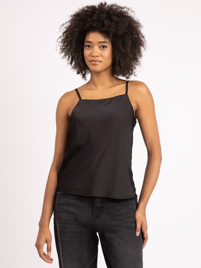 nicki square neck satin top nicki square neck satin top