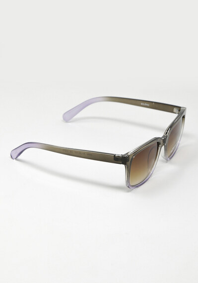 rectangular ombre frame sunglasses Image 2