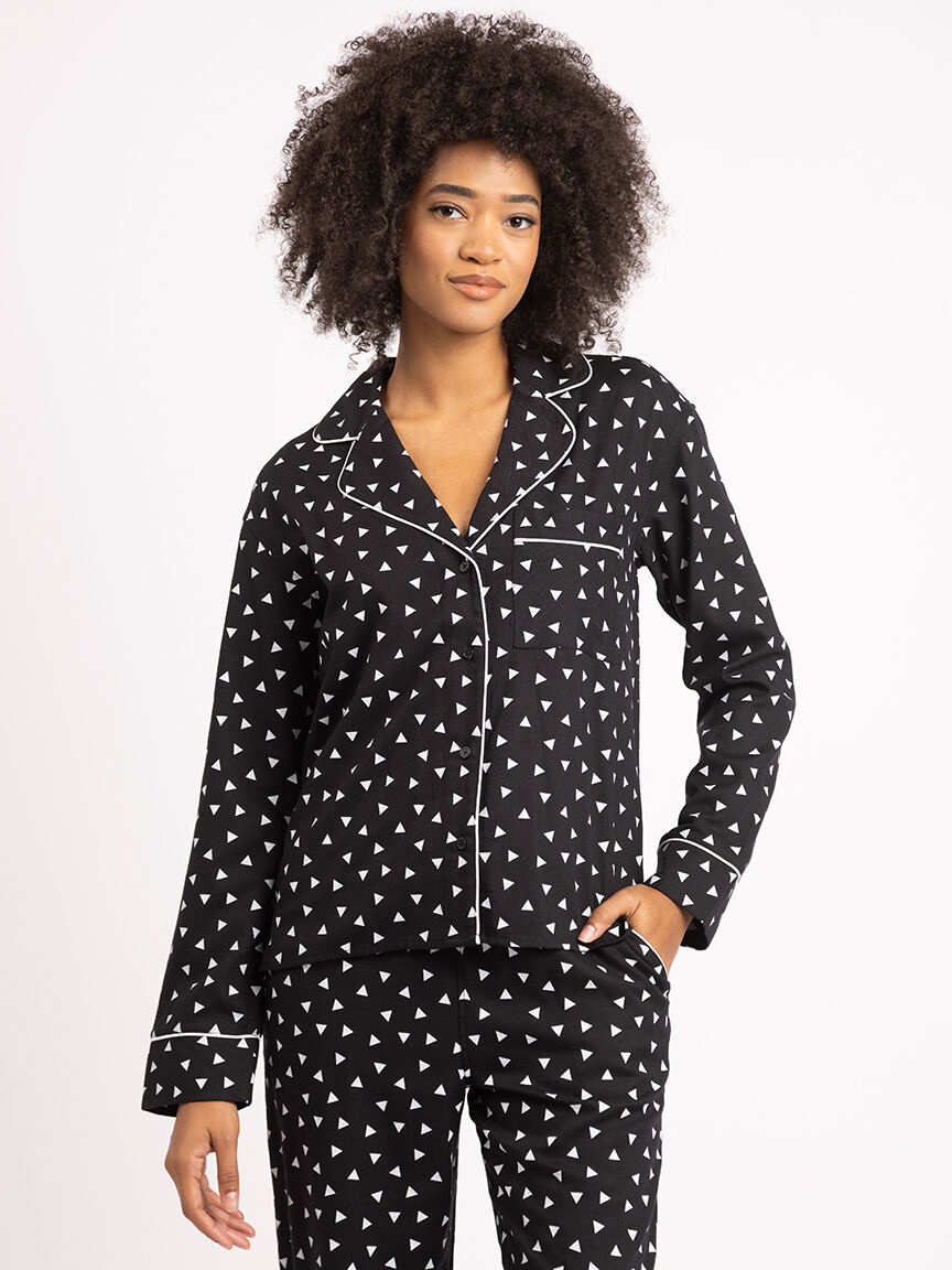 emelie flannel lounge top Image 1