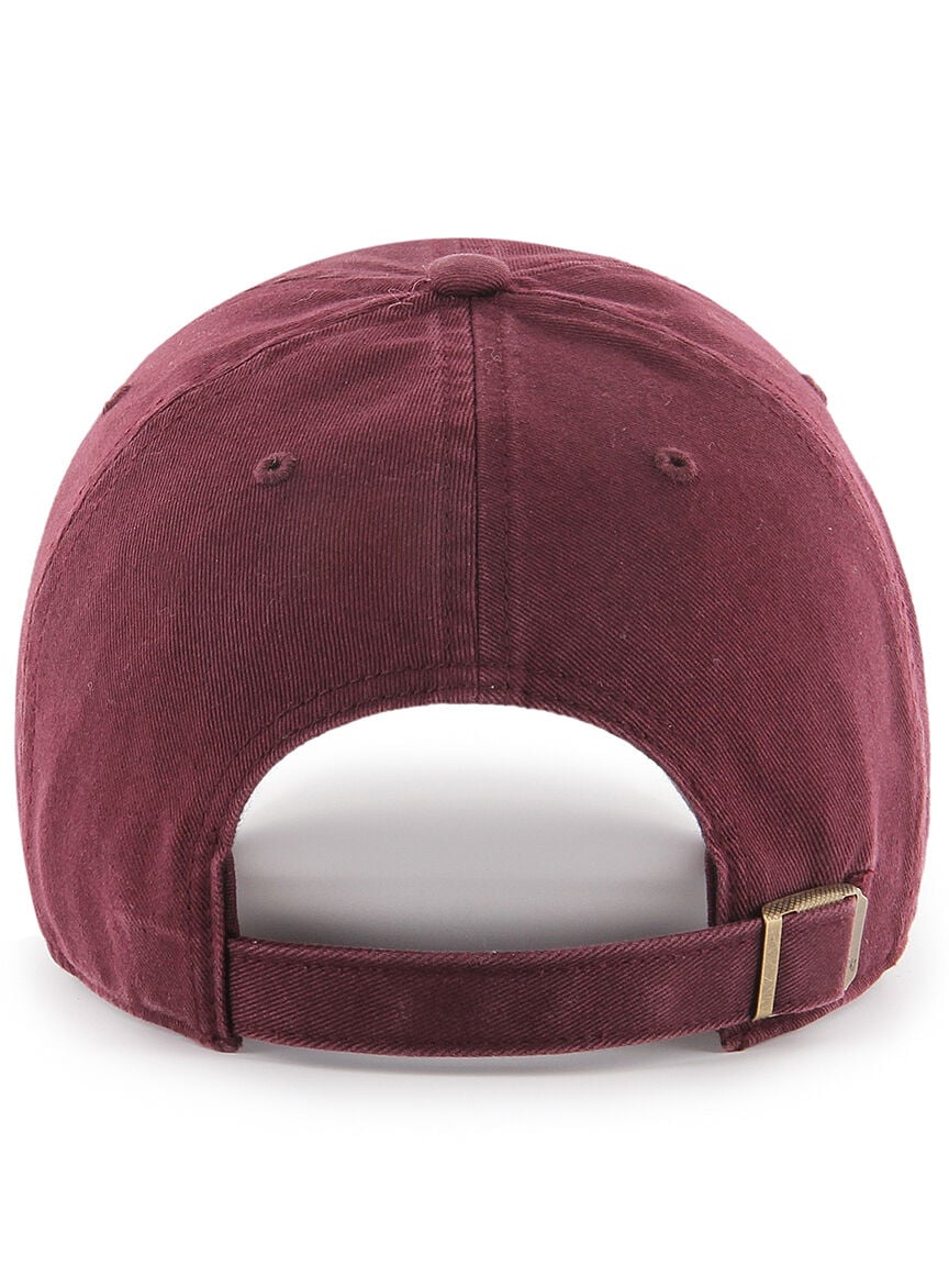 classic blank clean up cap dark maroon