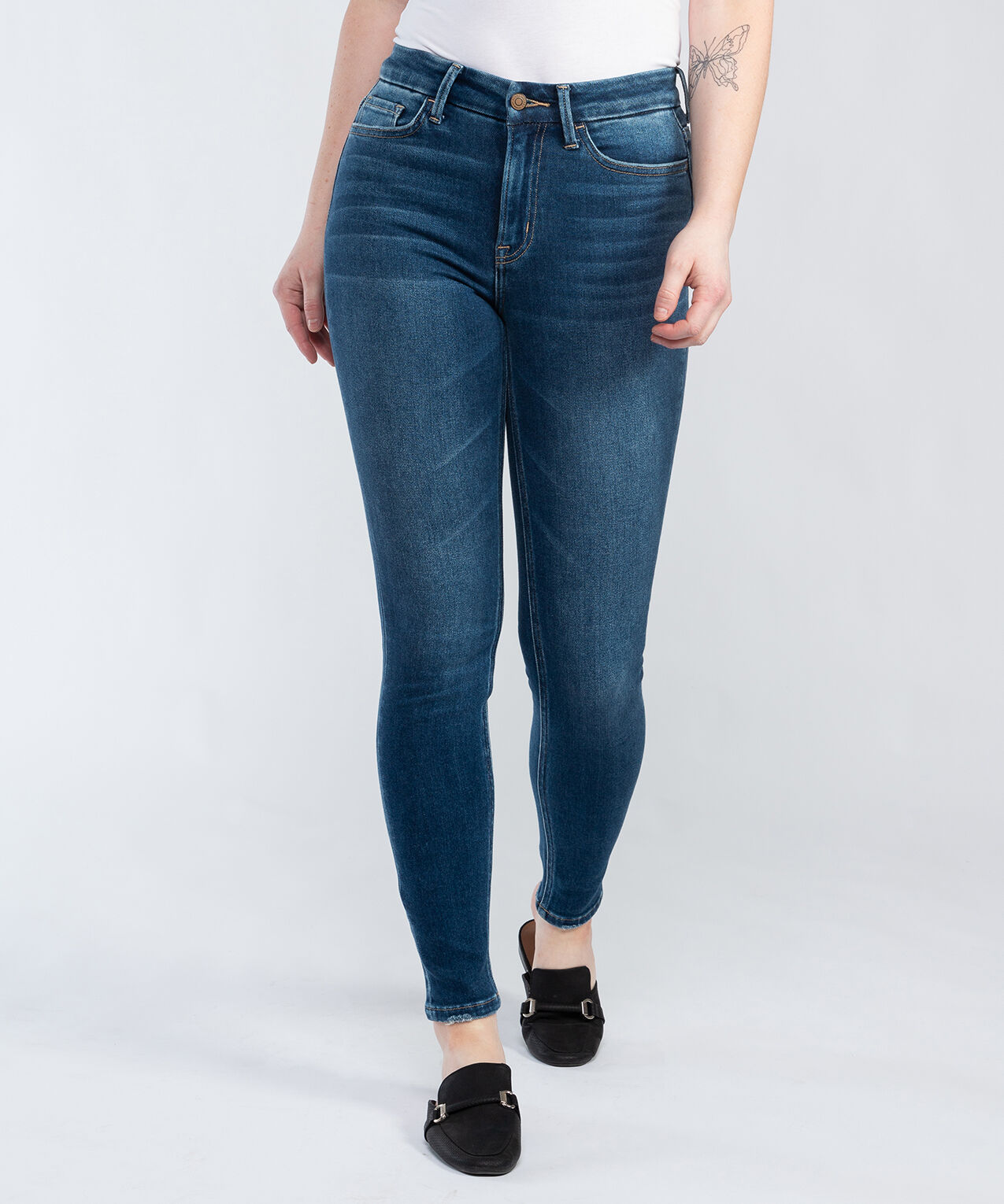 Flying monkey high rise skinny jeans top