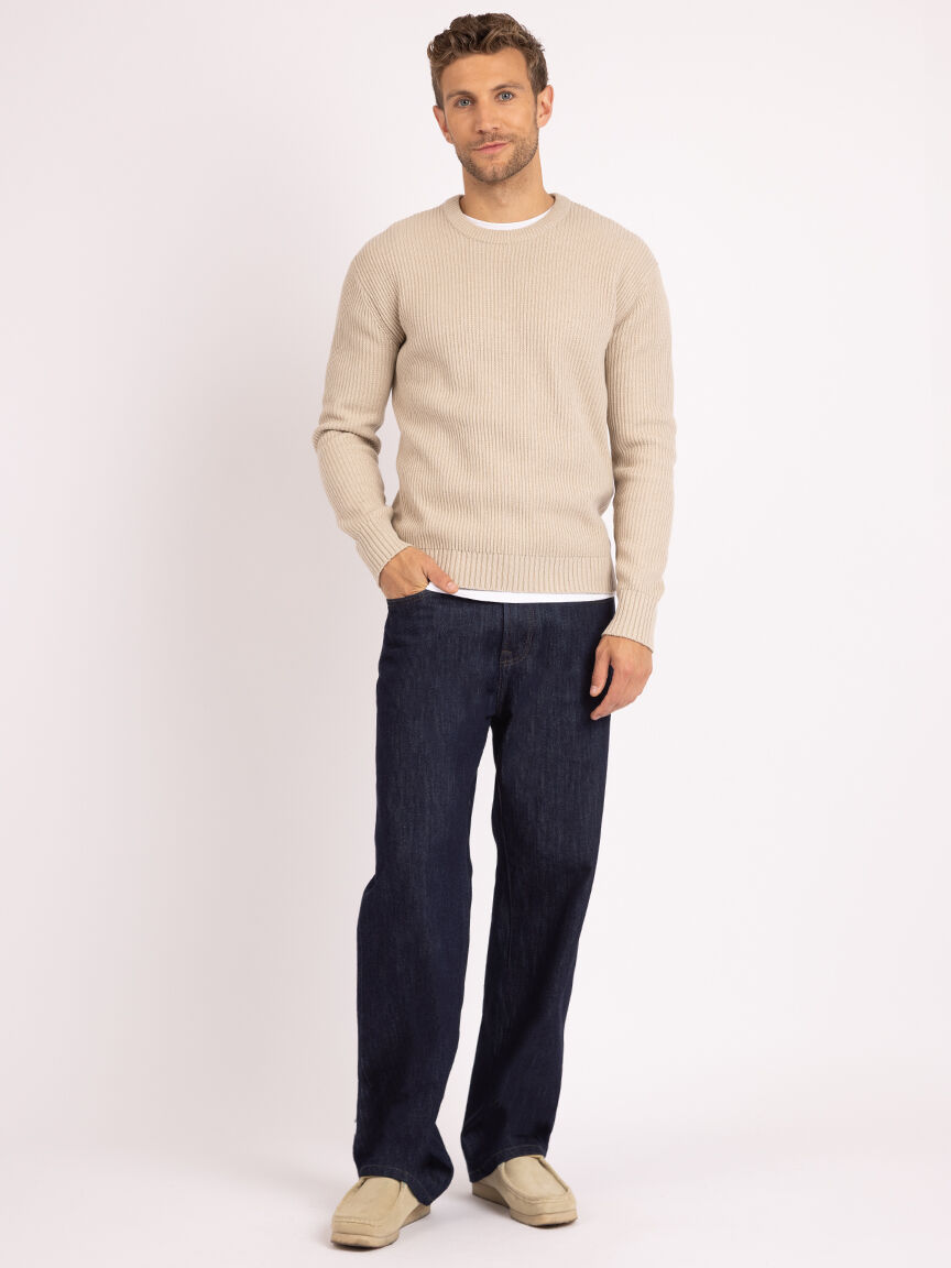 derek washed ribbed crewneck Image 2