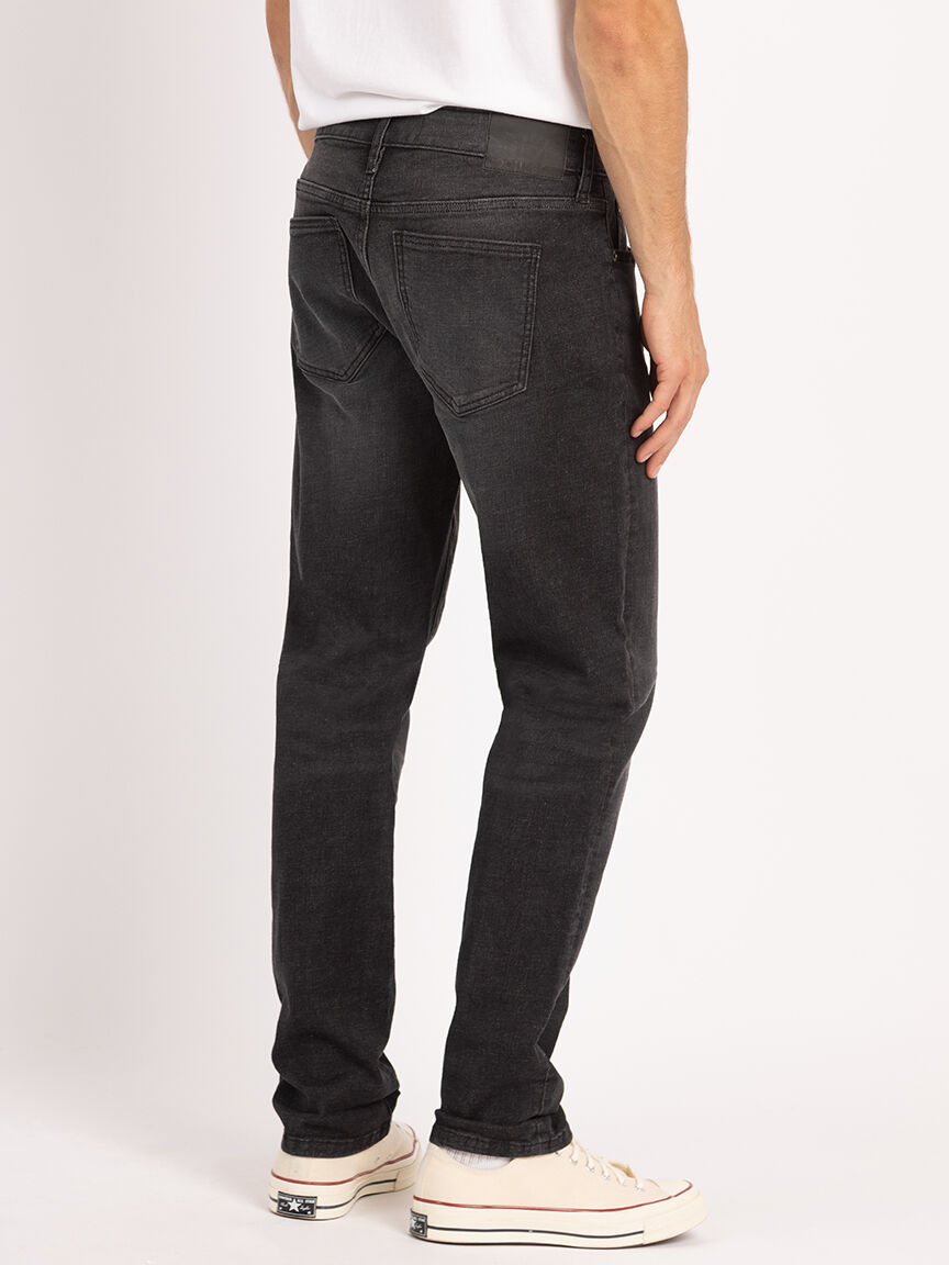 damon athletic straight washed black Image 3