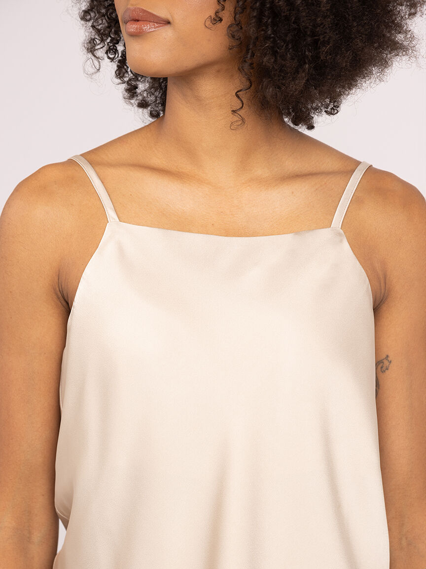 nicki square neck satin top Image 5