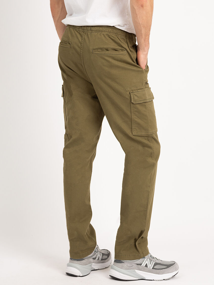 Silver Men s Pull On Essential Twill Cargo Pants