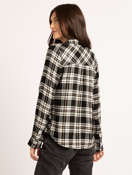 lily plaid button front shirt Image 5