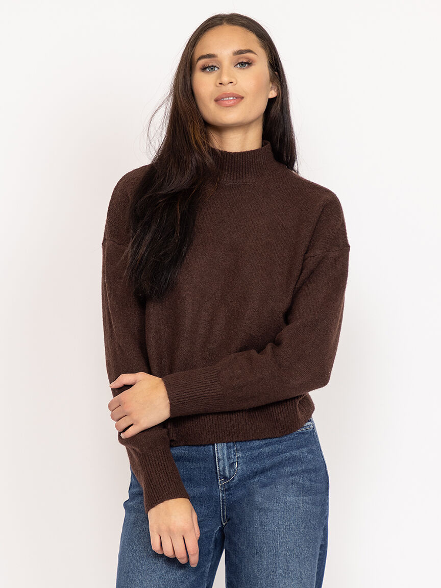 mock neck sweater