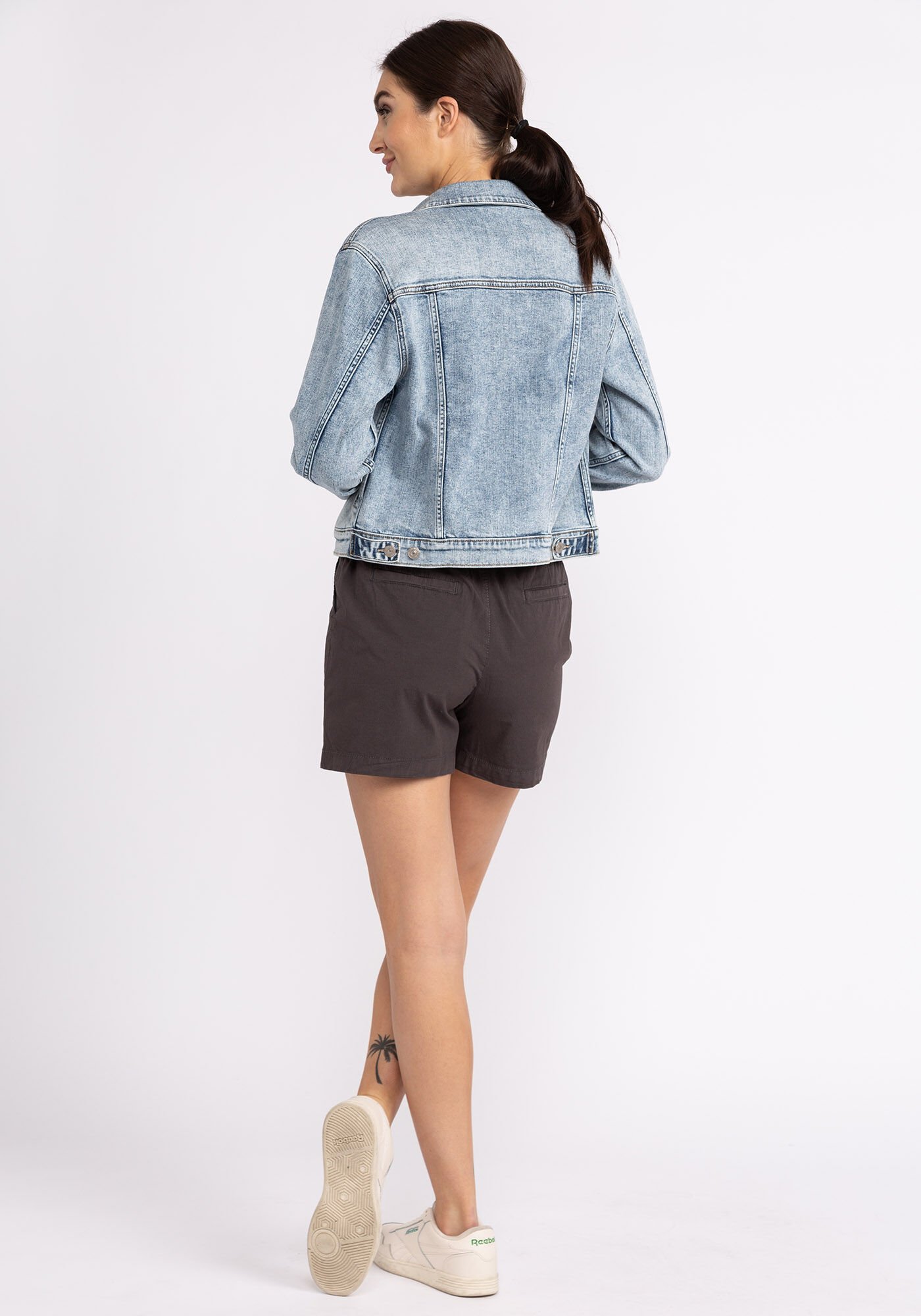 fitted jean jacket SILVER 2000006109