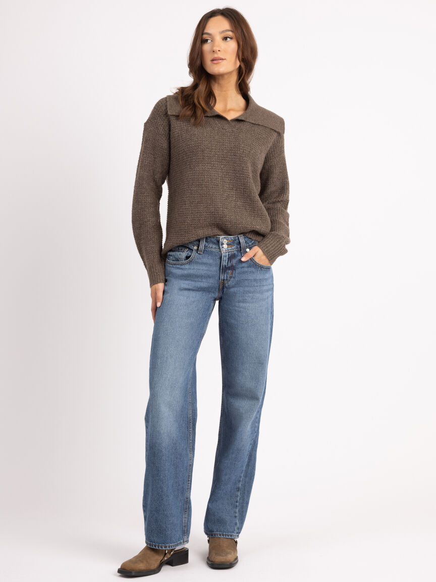 tawny johnny collar sweater Image 2