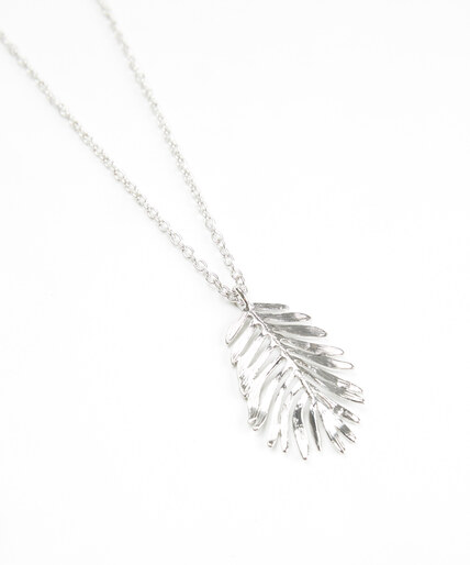 long feather pendant necklace Image 2