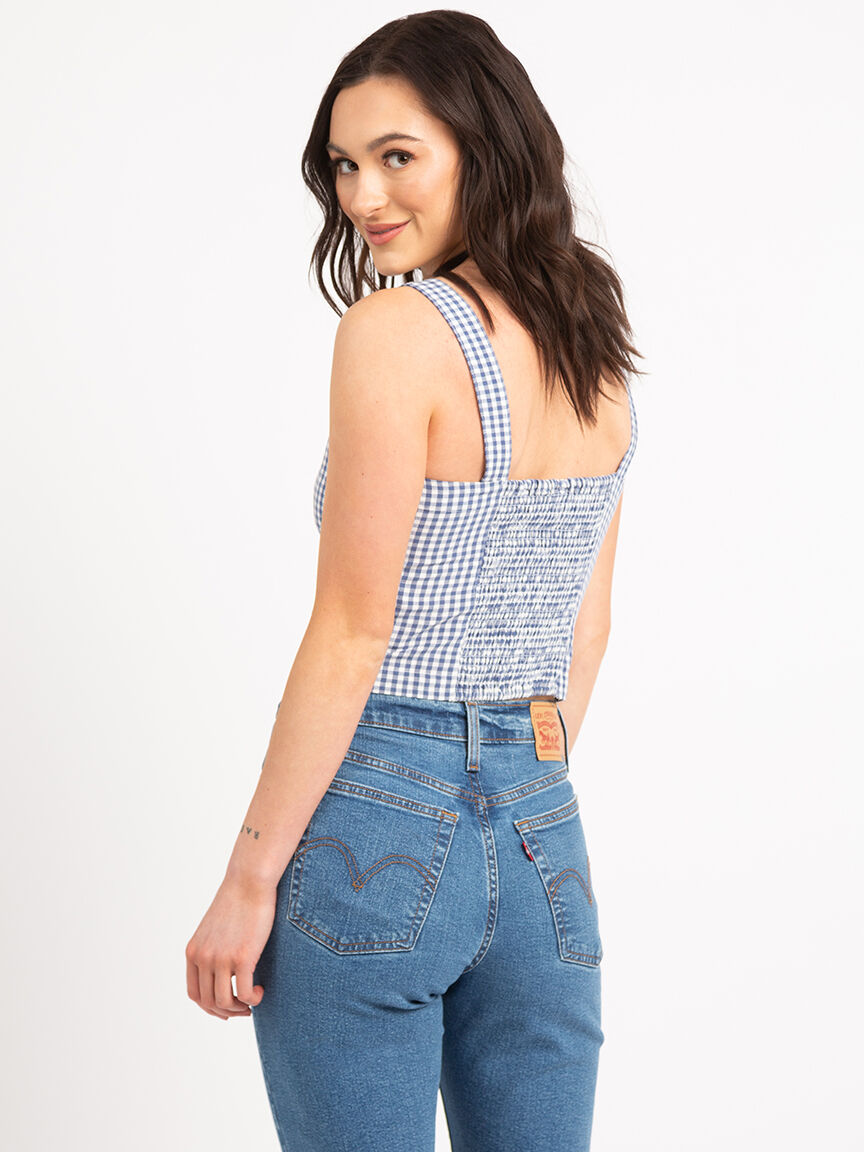 lottie sleeveless linen top Image 3