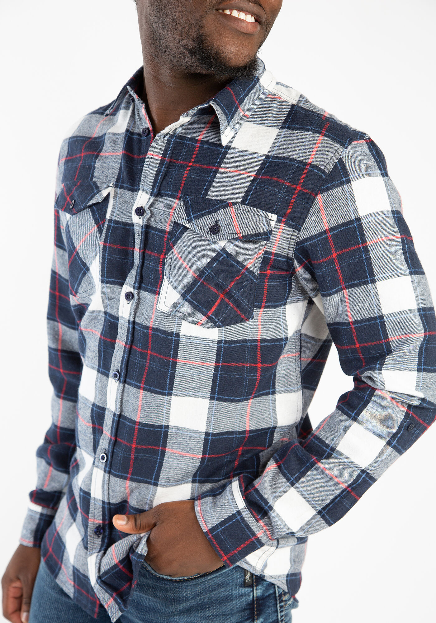plaid long sleeve shirt Image 4