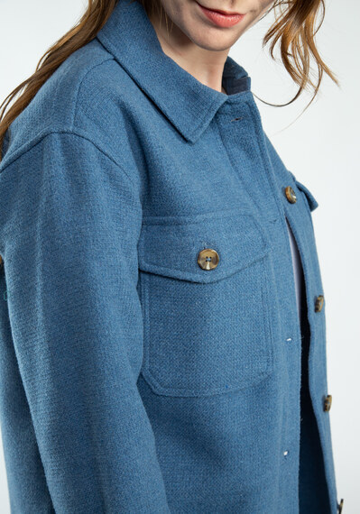 button front shacket Image 5