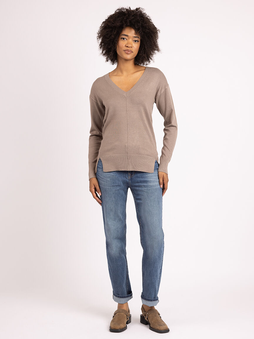 v neck sweater Image 2