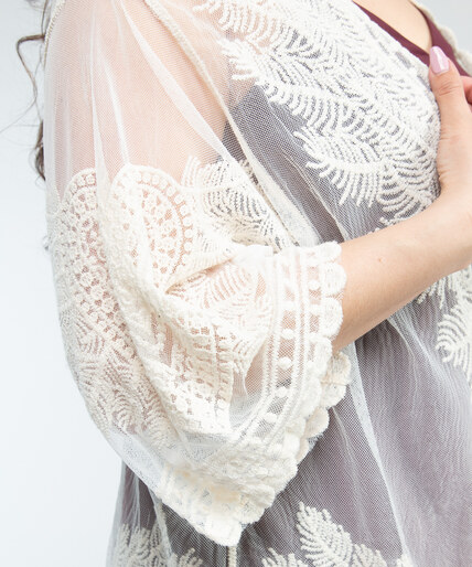 embroidered mesh wrap Image 4