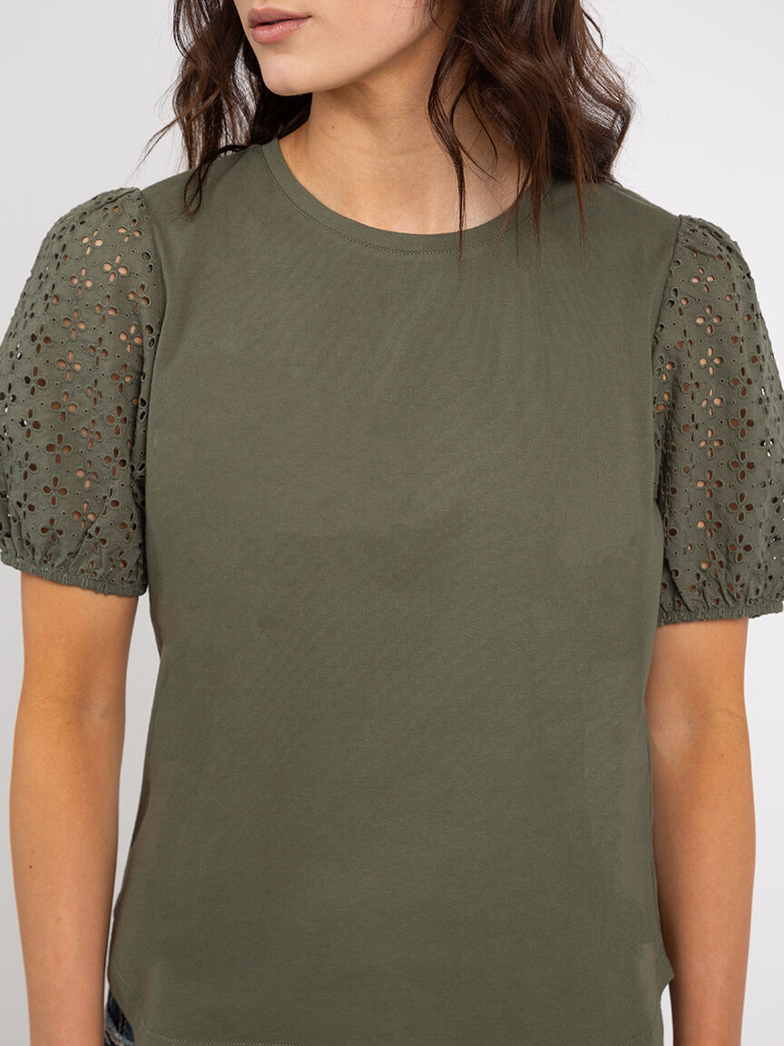 nyra kismet eyelet sleeve top Image 4