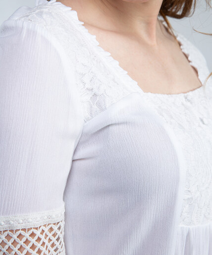 square neck lace trimmed blouse maggie Image 6