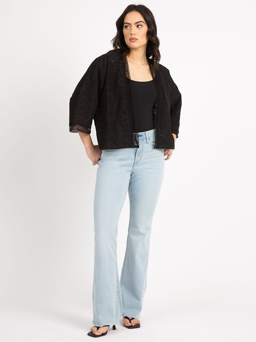 atlas elbow sleeve eyelet cardigan Image 2