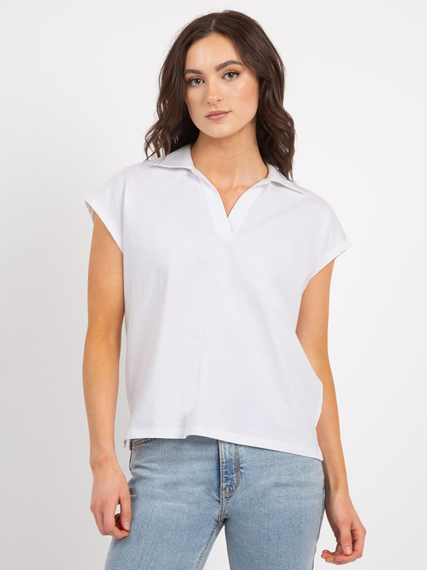 pearl johnny collar top Image 1