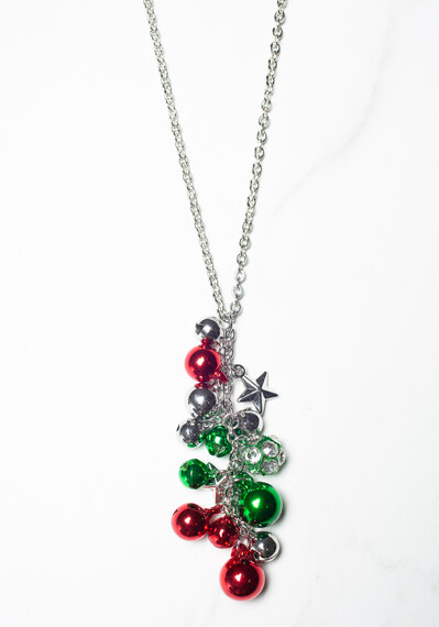 Christmas cluster pendant necklace Image 2