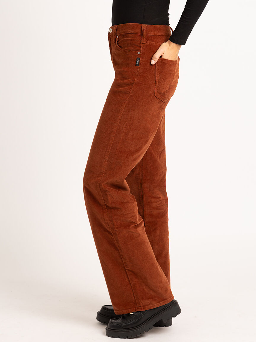 Brown discount bootleg jeans