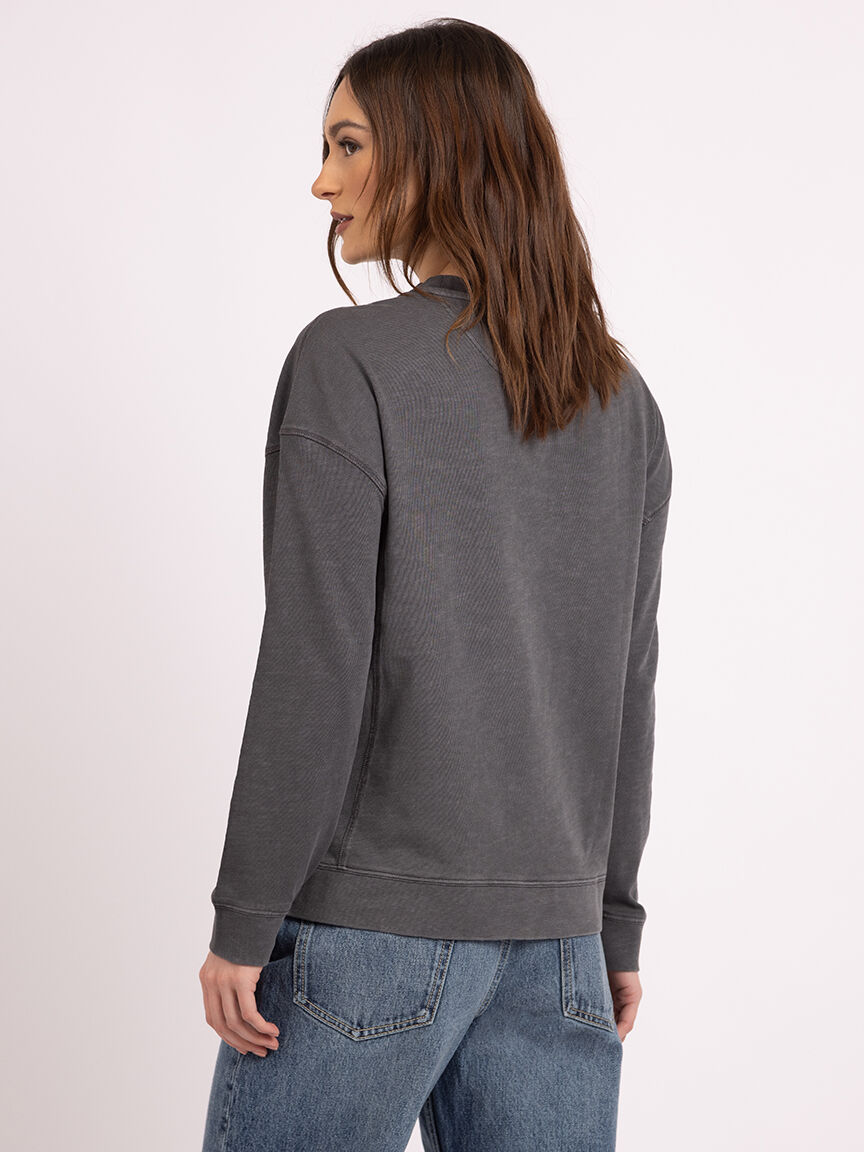 joni crew neck top