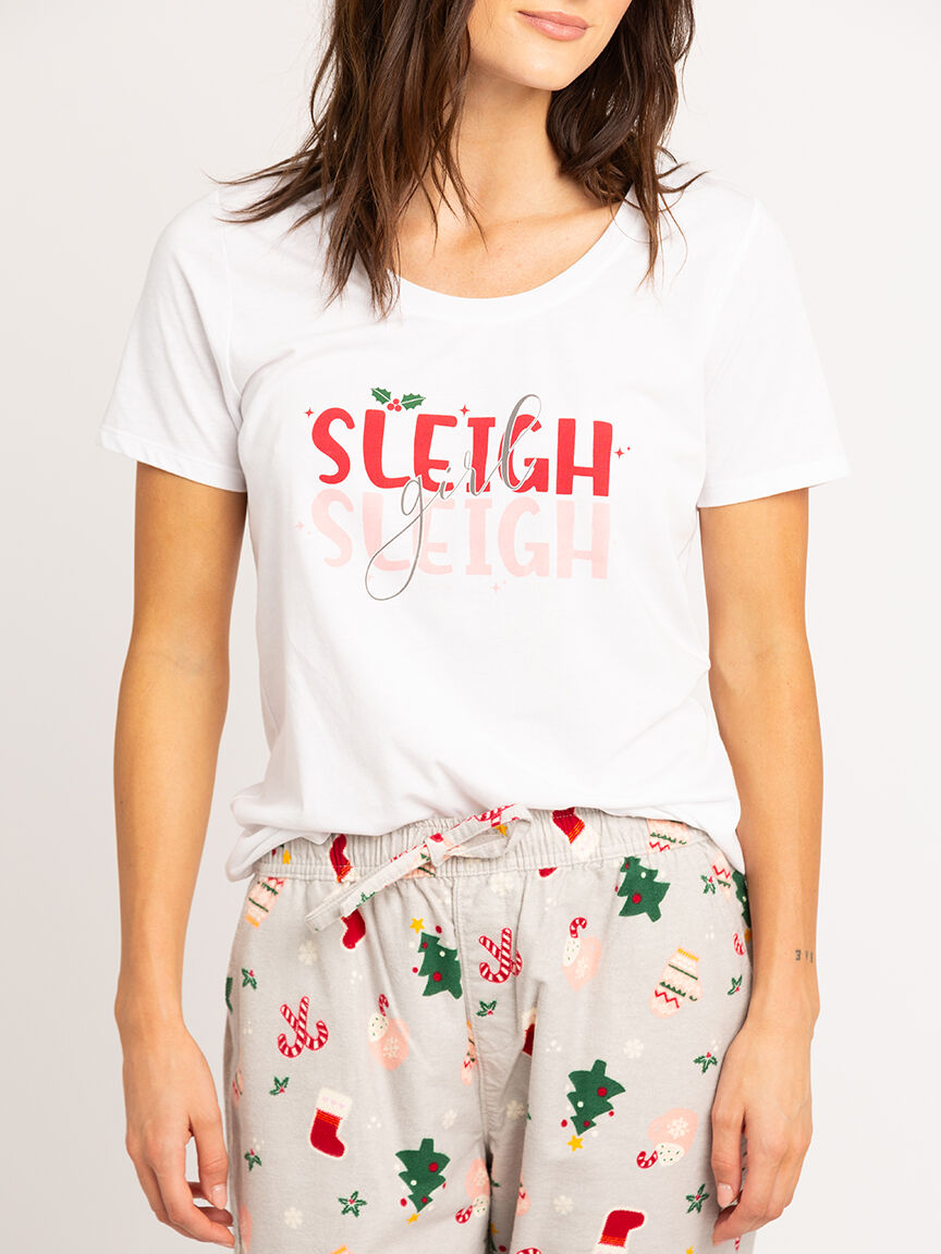 sleep tee scoop neck lounge tee Image 5