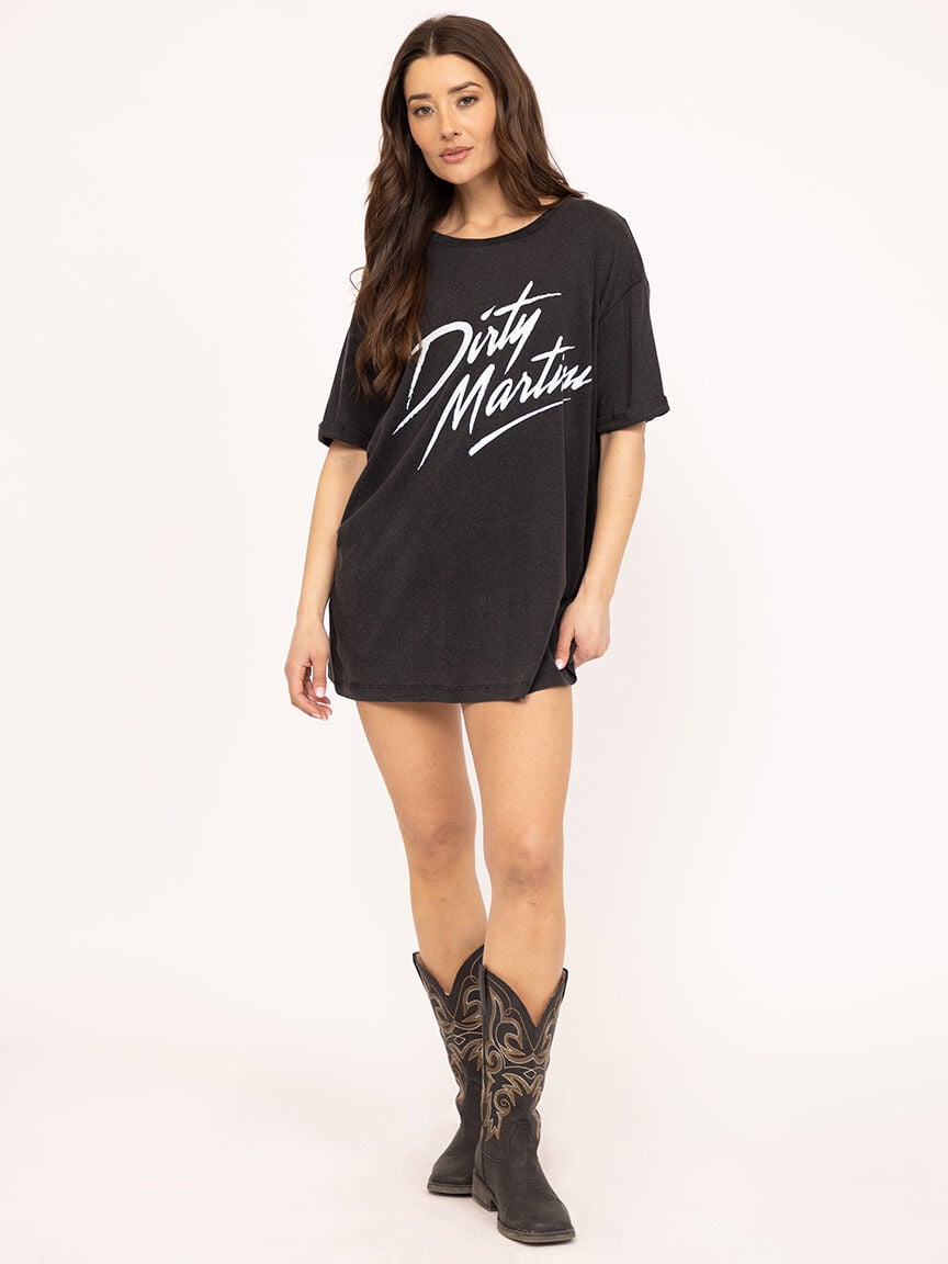 dirty martini oversized tee