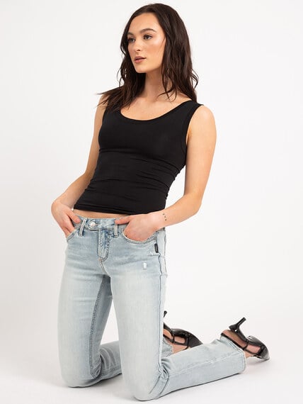 tuesday low rise slim bootcut jeans Image 6