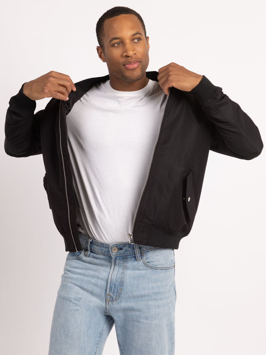 black maverick bomber jacket Image 5