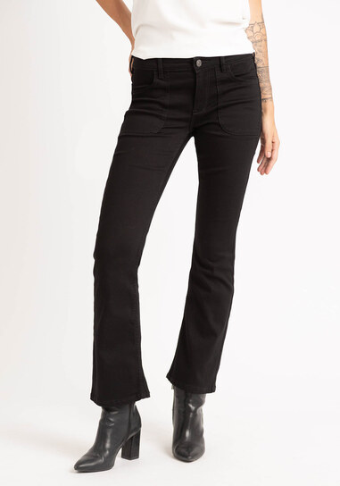 Buy Black Bootcut Jeans For Women Online in India