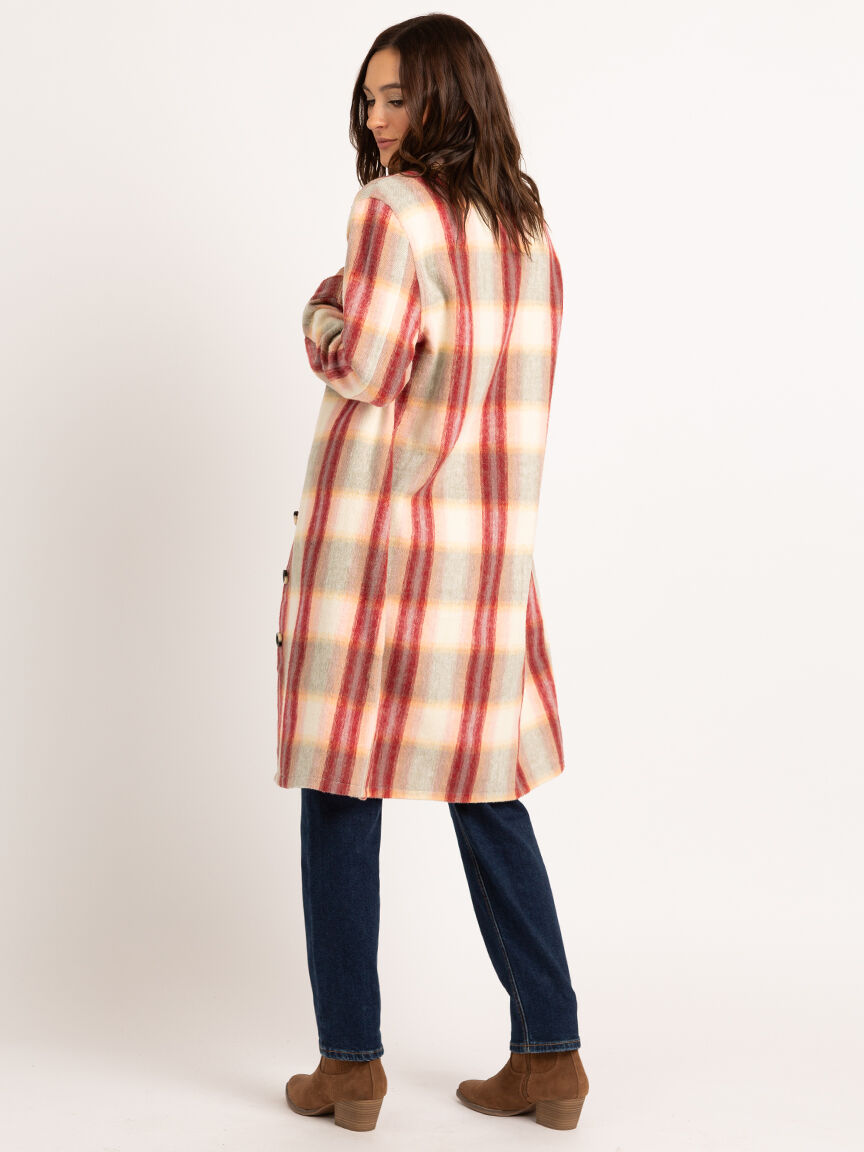 gabrielle fall long plaid shacket Image 4