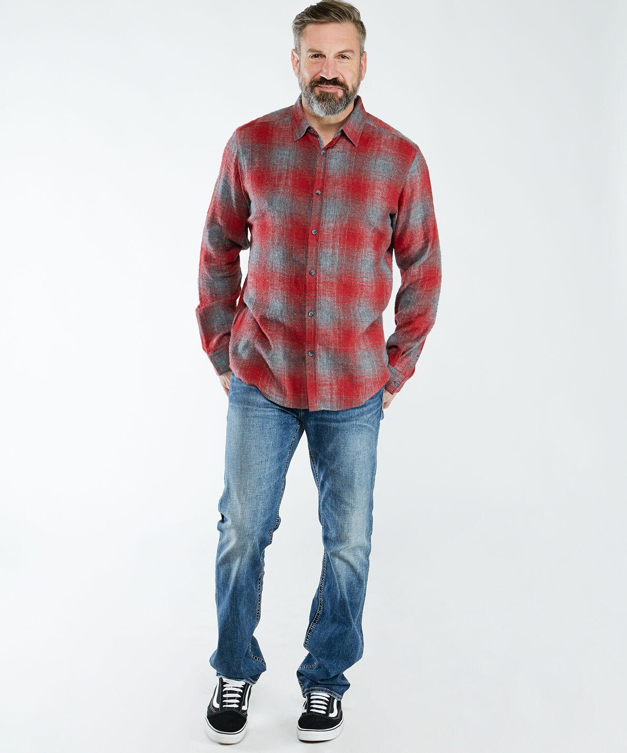 Long Sleeve Plaid Shirt Image 5