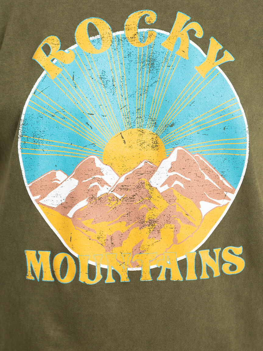 crew neck rocky mountain t-shirt Image 4