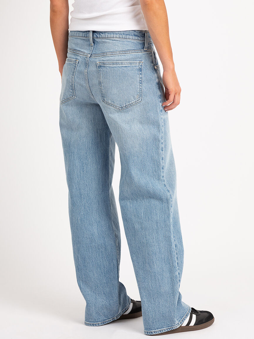 slouchy straight jeans Image 3