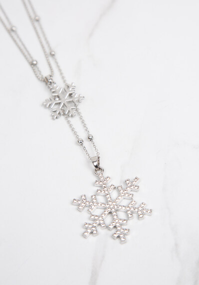 snowflake pendant necklace Image 2