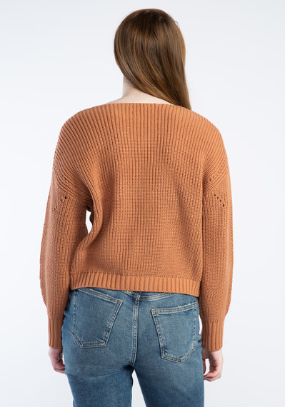 pointelle sweater popover Image 2