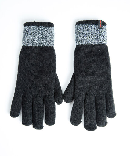 men's thermal knit gloves Image 2