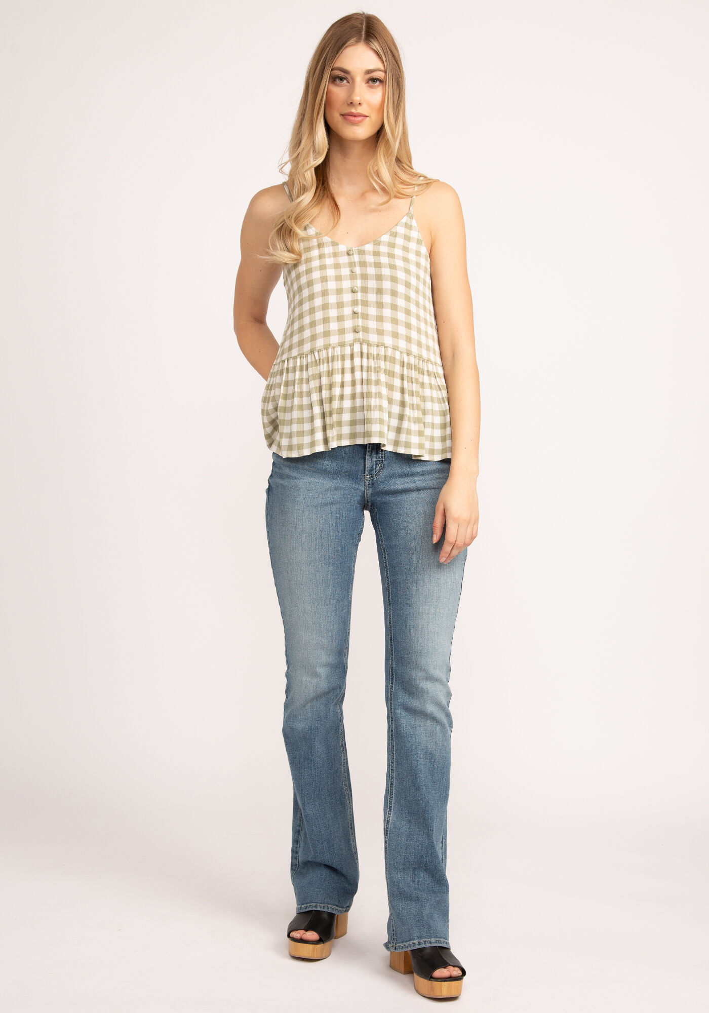 ophelia strappy peplum tank Image 4