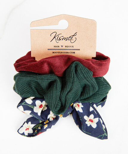 3 pack assorted scrunchies Image 1